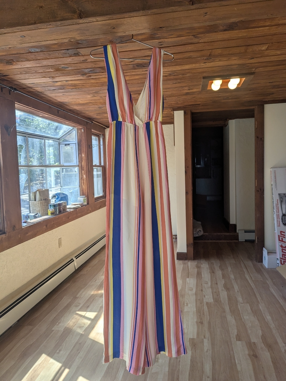 Line &Dot Jumpsuit Striped Rayon Modern NWT